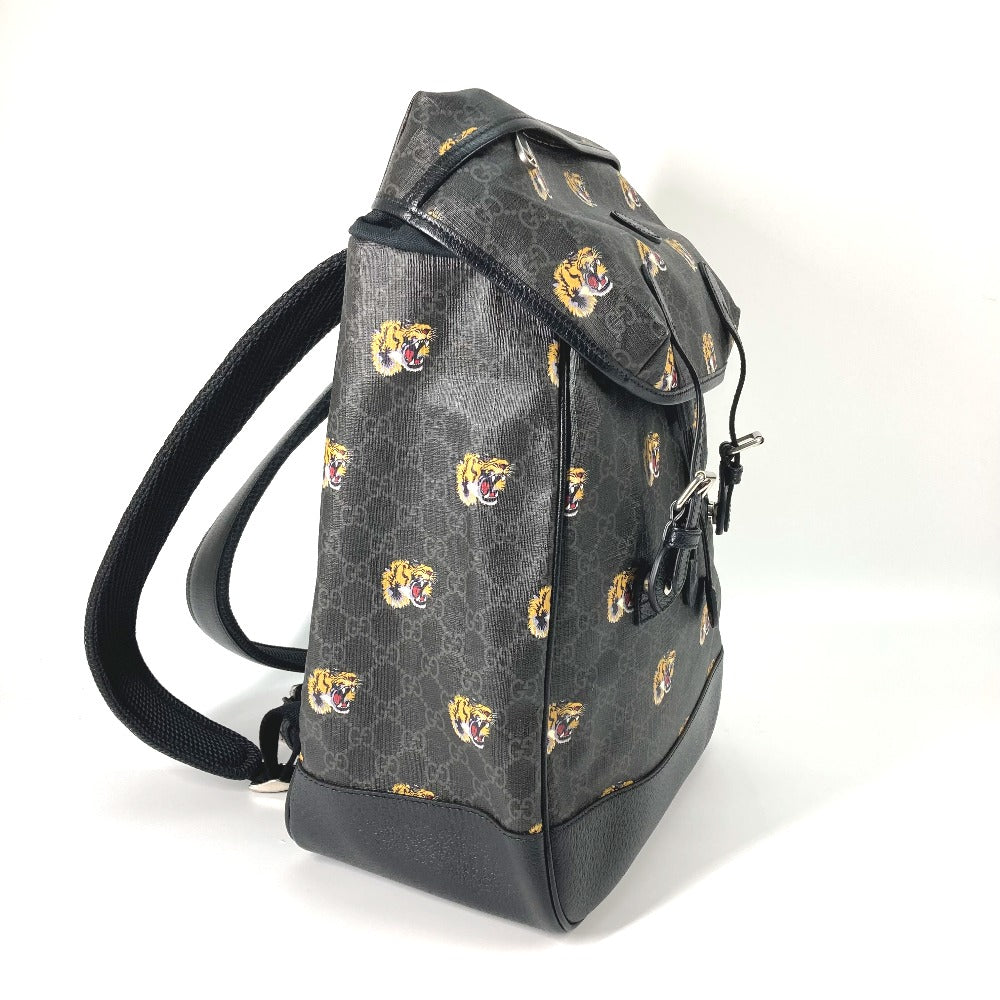 Gucci Backpack GG Supreme Interlocking G Canvas Black Medium