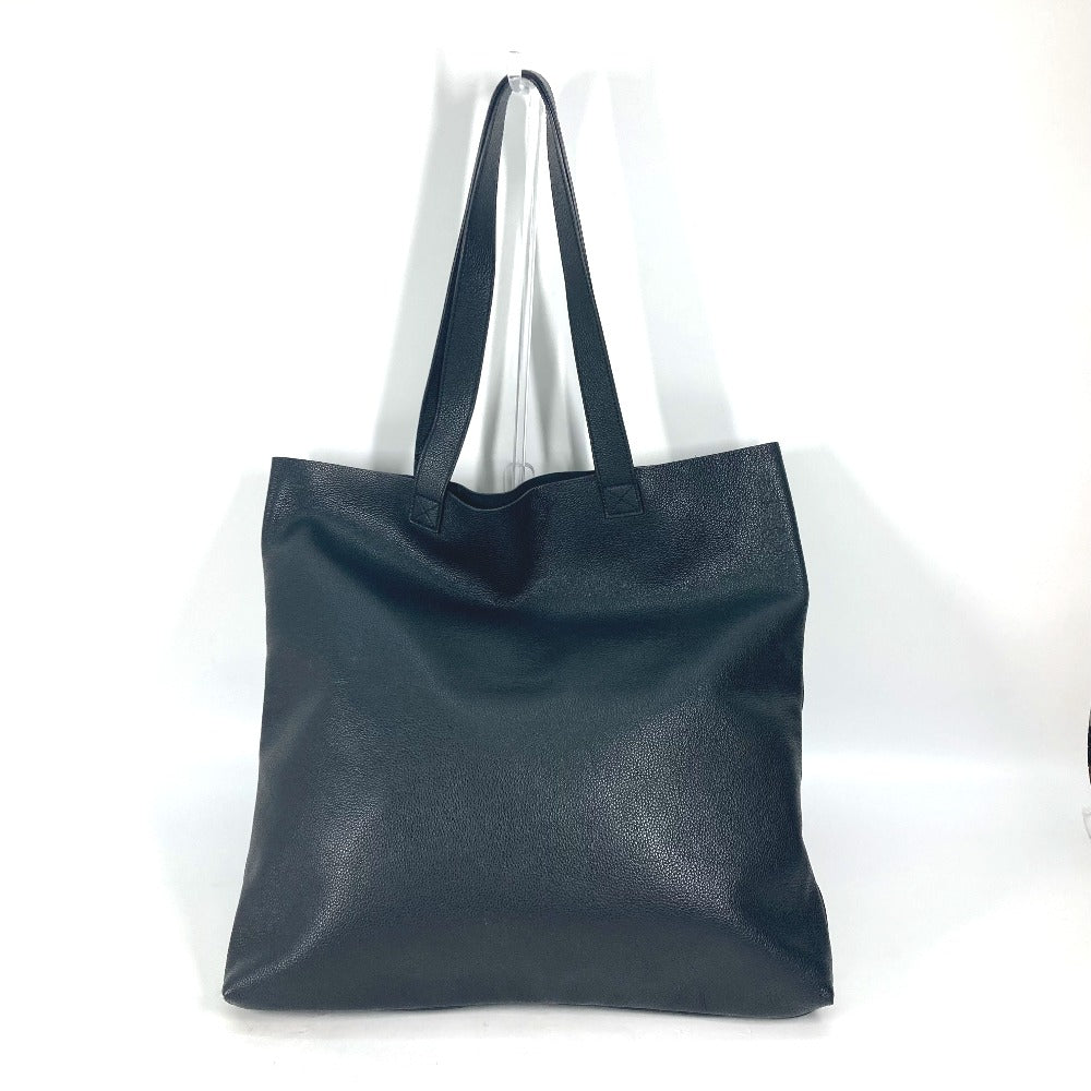 Gucci Sherry line print Leather Black Logo Tote Bag