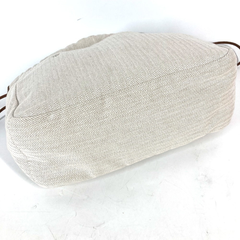 Pouch Toile Chevron Vaubarenia Foolby Handbag Beige Travel Bag