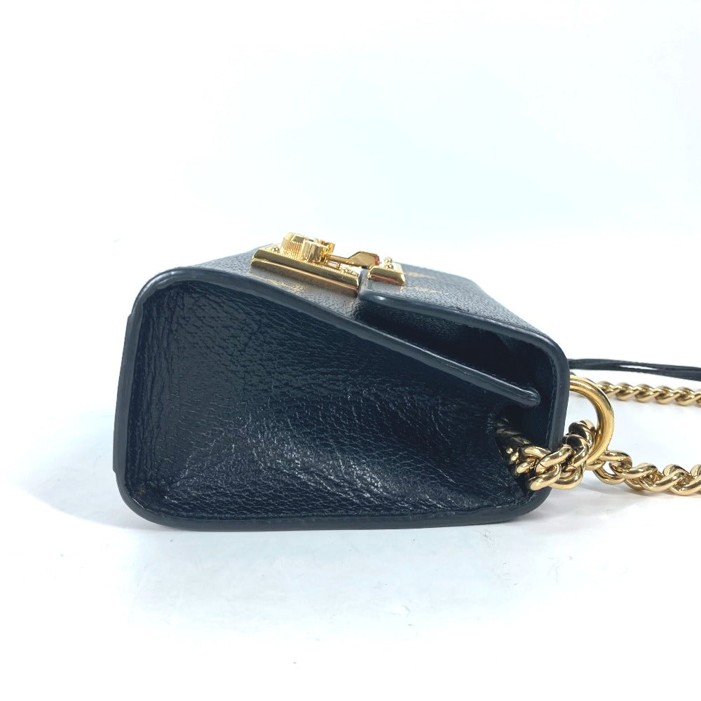 Gucci pochette PADLOCK BEE Leather Black Crossbody Bag
