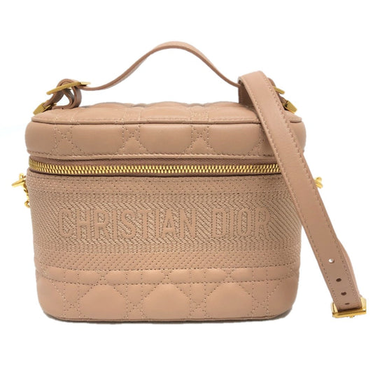 Dior Handbag Lambskin, Travel Vanity Vanity Bag Women Canvas Pink Travel Bag