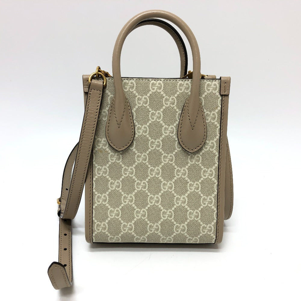 Gucci GG Supreme light GG Supreme Canvas Beige Mini Shoulder Bag