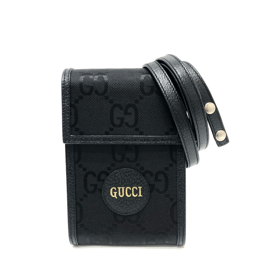 Gucci GG Off Grid Leather Canvas Black Shoulder Bag