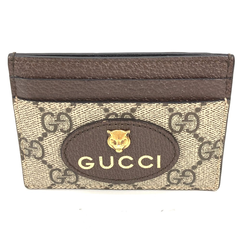 Gucci GG Supreme x yellow GG Canvas Brown Wallet Case