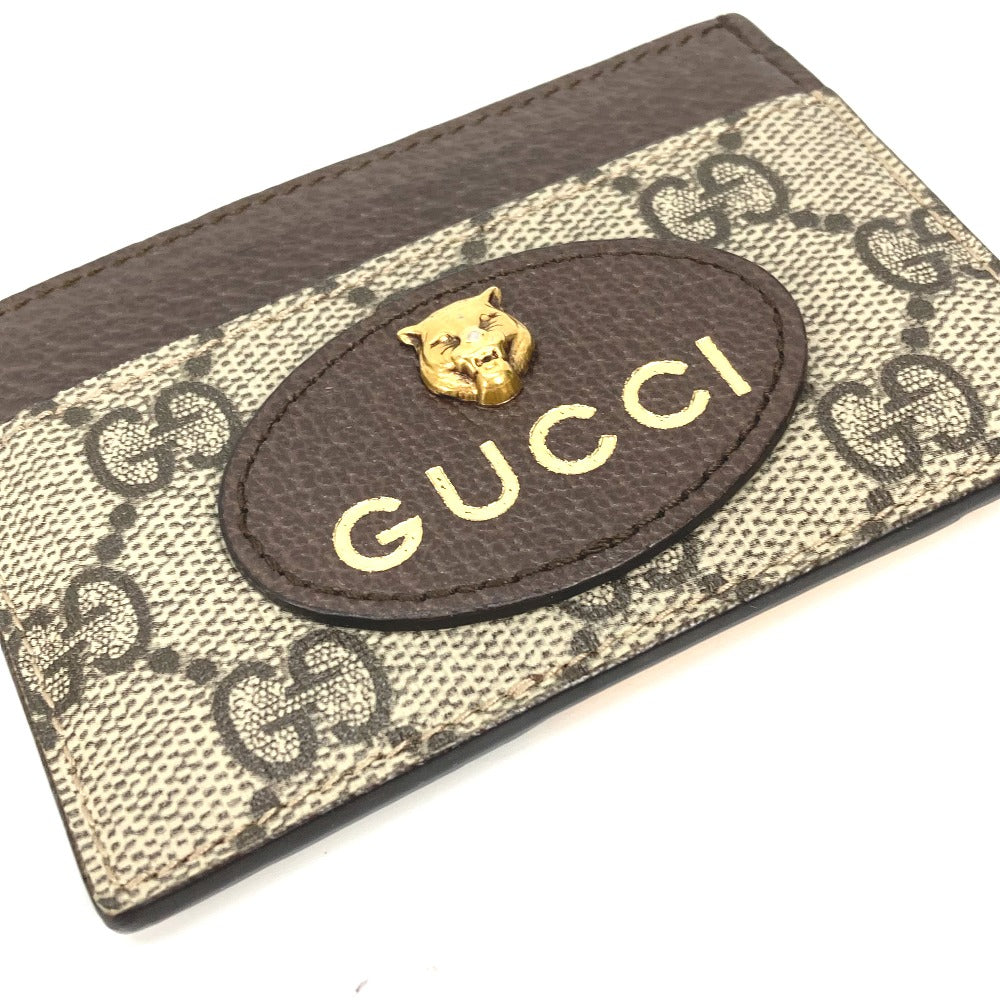 Gucci GG Supreme x yellow GG Canvas Brown Wallet Case