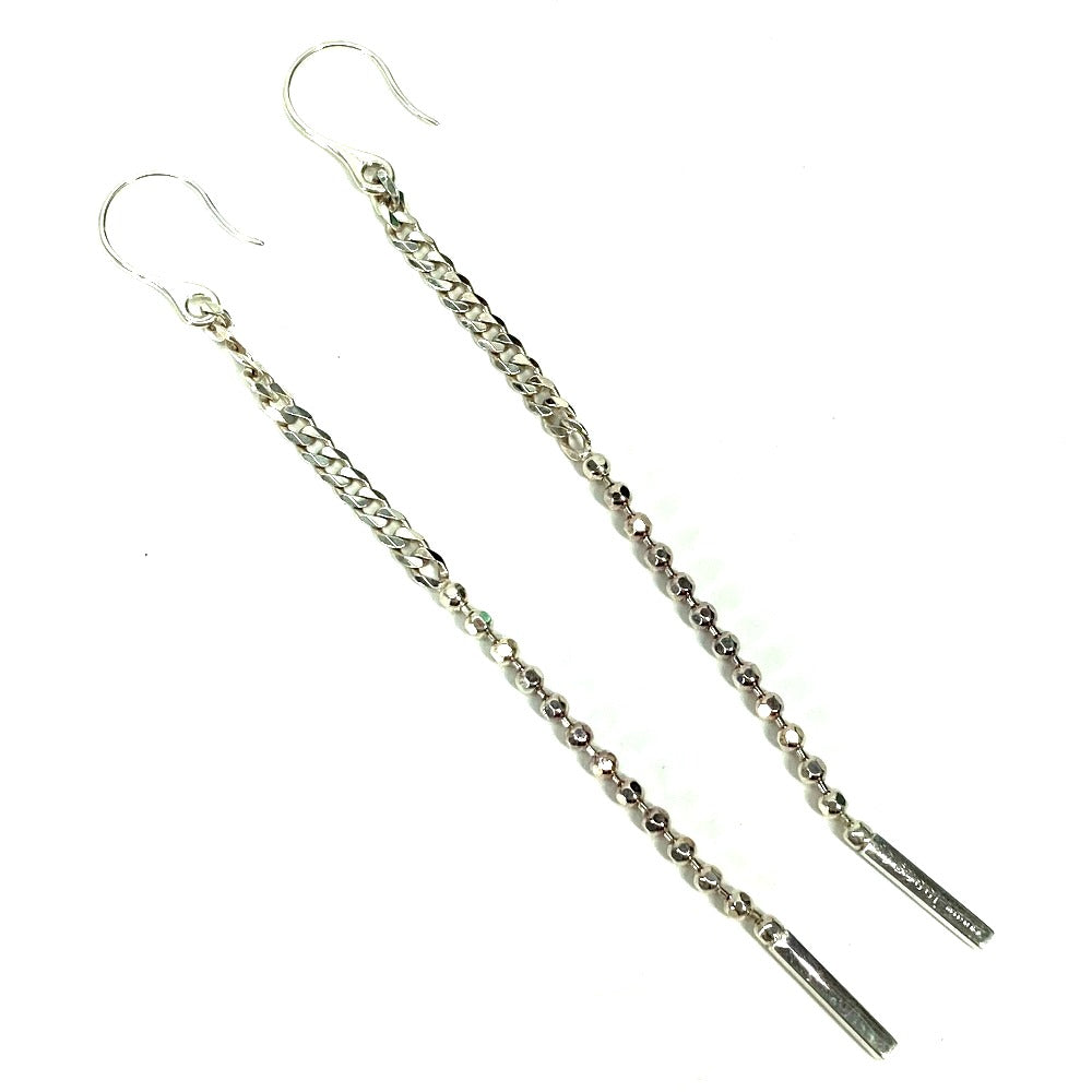 Gucci E 11 Silver Chain Logo Jewelry