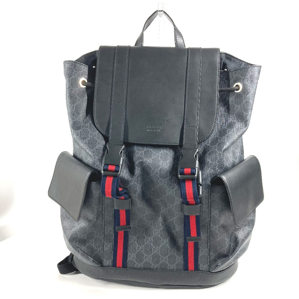 Gucci Backpack GG Supreme GG Supreme Canvas Black