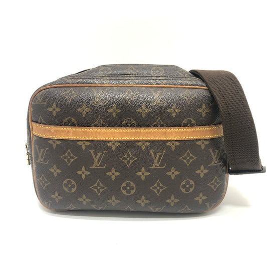 Louis Vuitton M45254 Reporter PM Monogram Canvas Brown Shoulder Bag