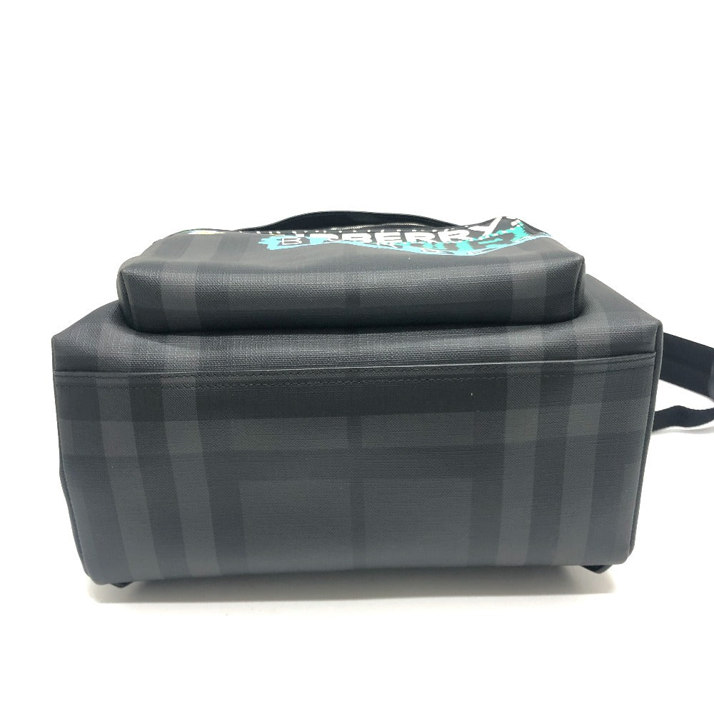 Burberry Backpack Pvc Graphic Women Gray