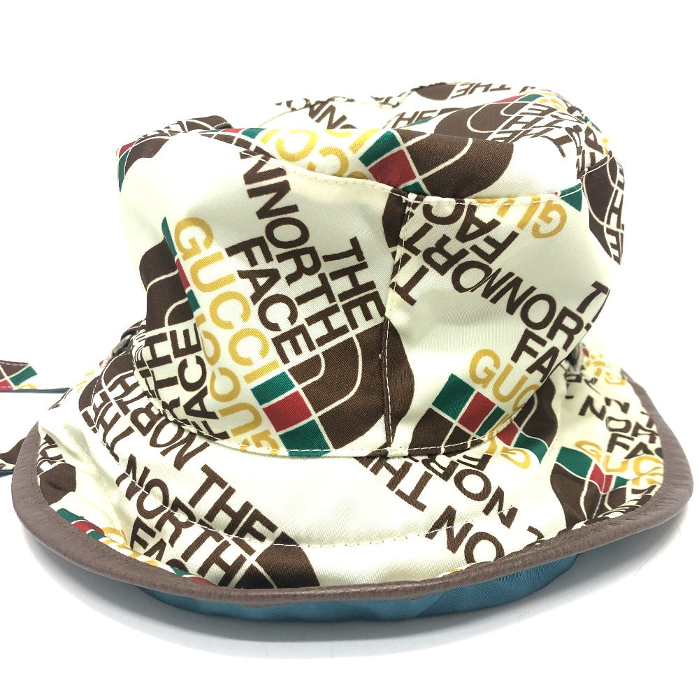 Gucci x Reversible NORTH FACE North Nylon White Blue Logo Hat