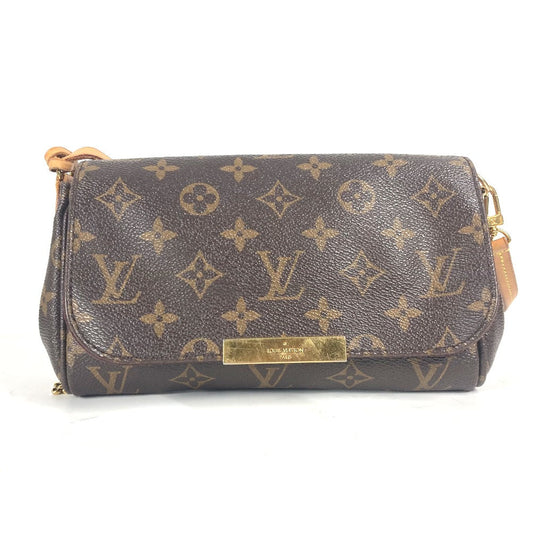 Louis Vuitton M40717 Favorit PM Monogram Canvas Brown Shoulder Bag