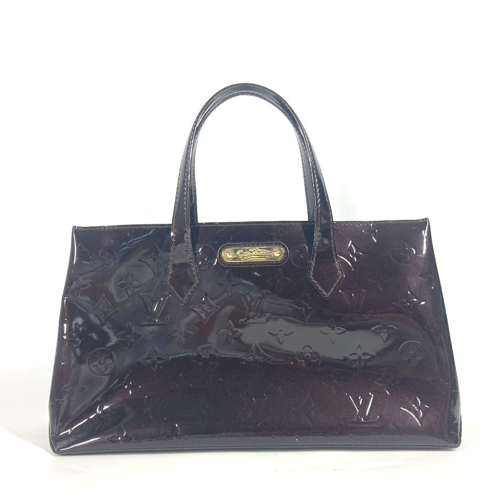 Louis Vuitton M93641 Vernis Purple Vernis Wilshire Monogram Handbag