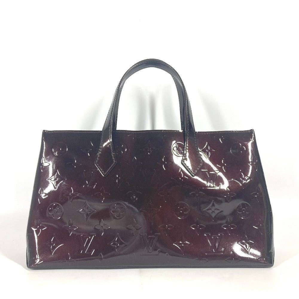 Louis Vuitton M93641 Vernis Purple Vernis Wilshire Monogram Handbag