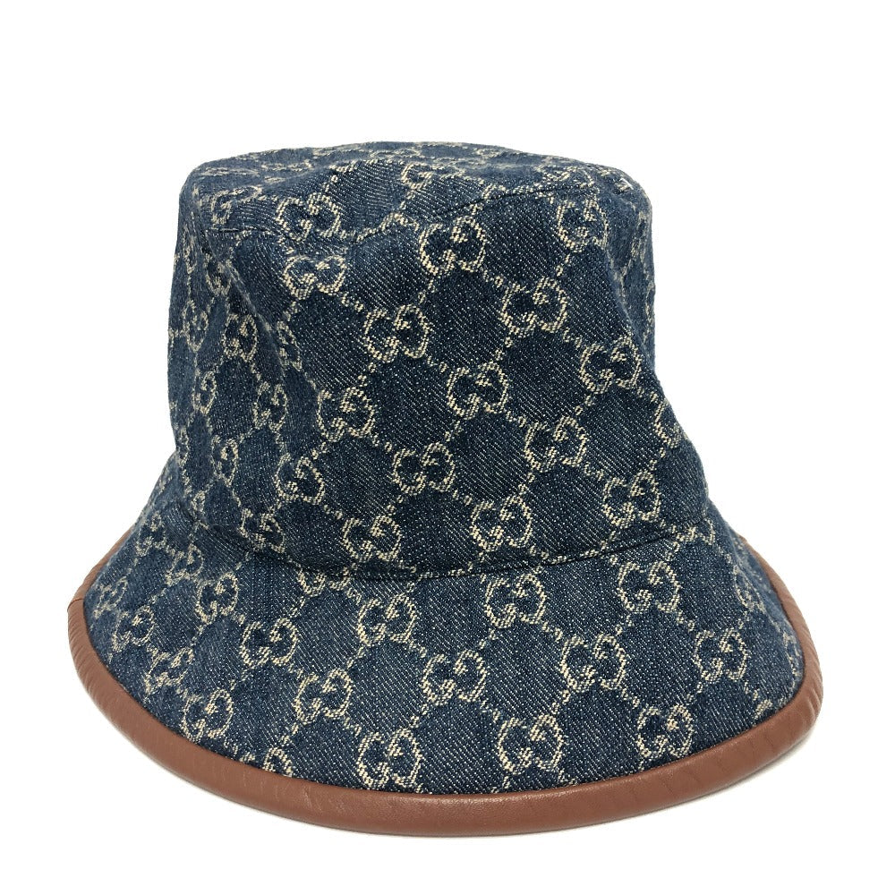 Gucci GG S Denim Cotton Blue Hat