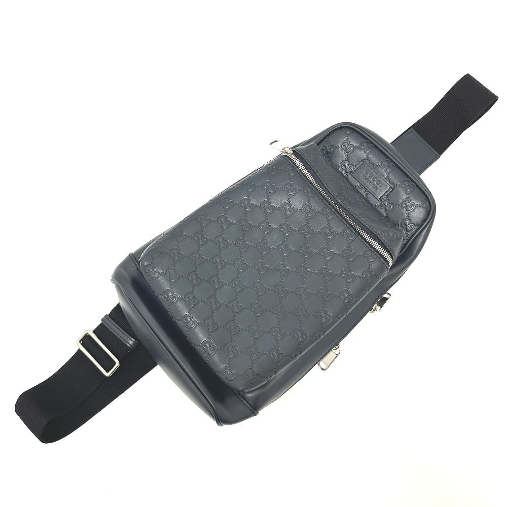 Gucci Guccisima Sling Leather Black Shoulder Bag
