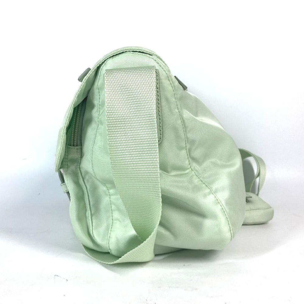 Shoulder Bag Triangle Plate Re Women Nylon Green