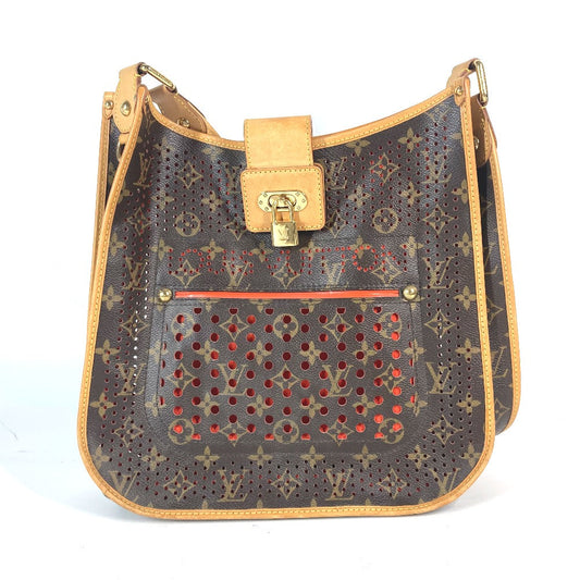 Louis Vuitton M95174 x Perfo Punching M Monogram Canvas Brown Orange Shoulder Bag