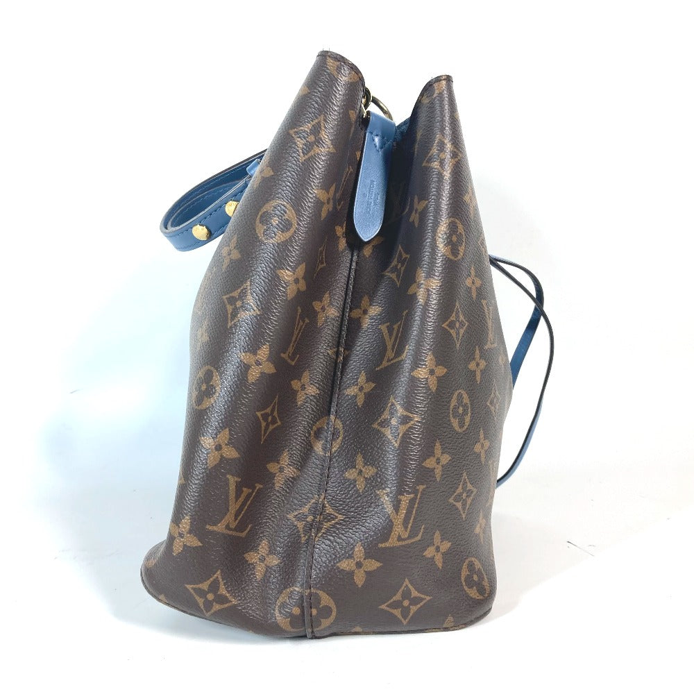 Louis Vuitton M43569 x Neonoe Monogram Canvas Brown Blue Shoulder Bag