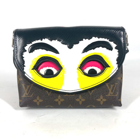 Louis Vuitton M43532 Epi Kansai Yamamoto Monogram Leather Canvas Black Shoulder Bag