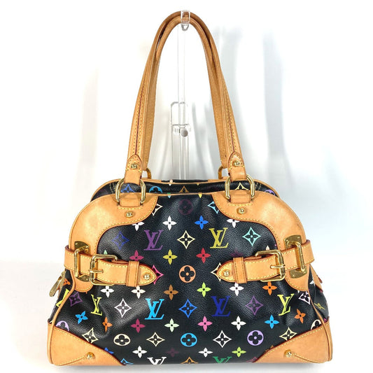 Louis Vuitton M40194 Claudia Monogram Canvas Black Multicolor Shoulder Bag