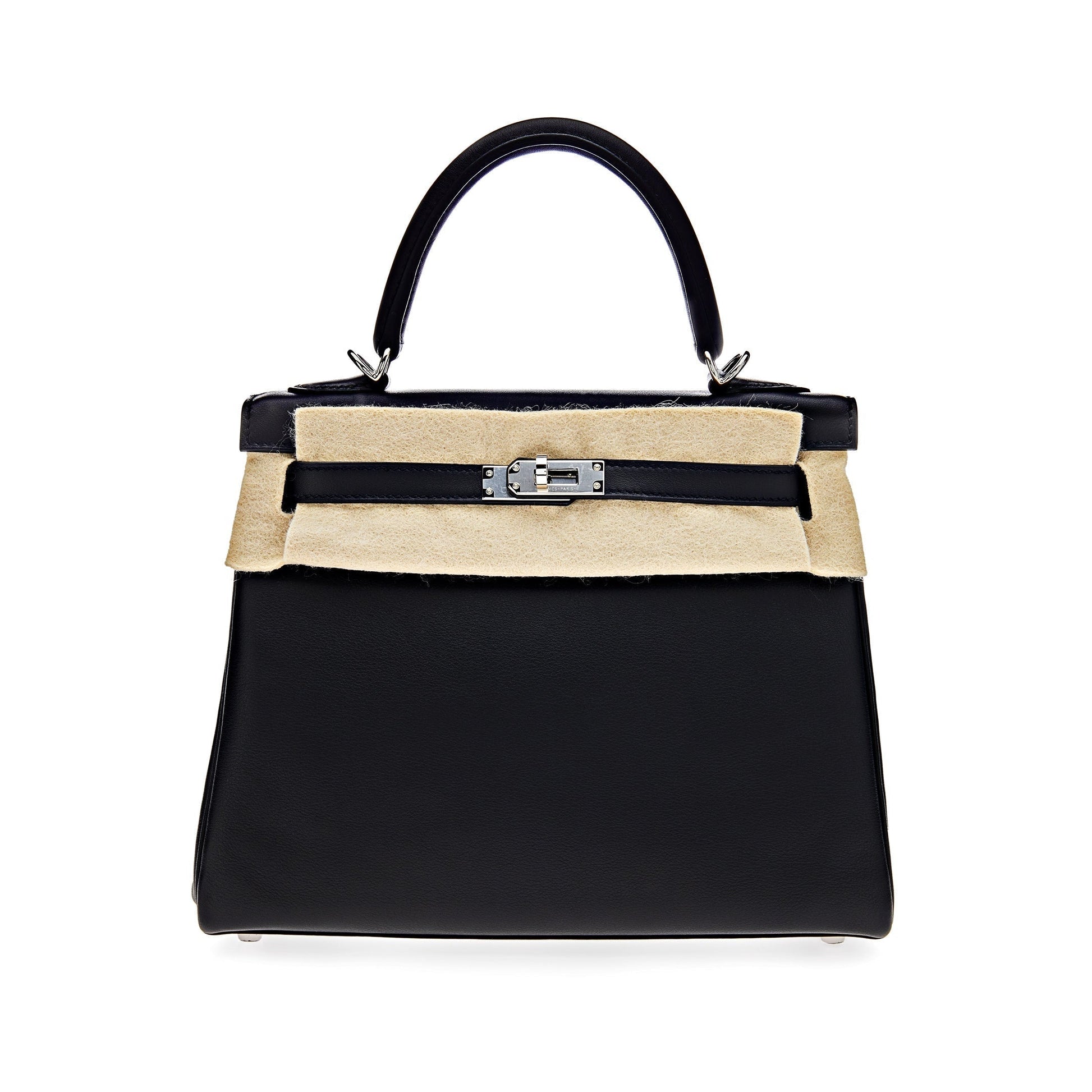 Gucci Hermes Kelly Retourne Veau Swift Noir Handbag Travel Bag
