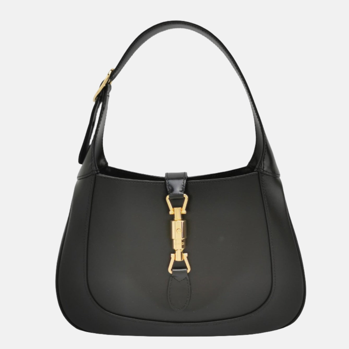 Gucci Jackie without Strap Leather Black Small Travel Bag
