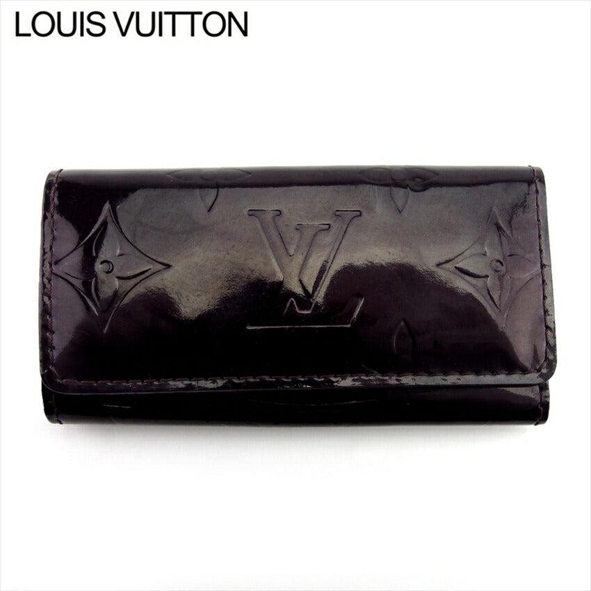Louis Vuitton Key holder M93517 purple Brown Gold Key Chain