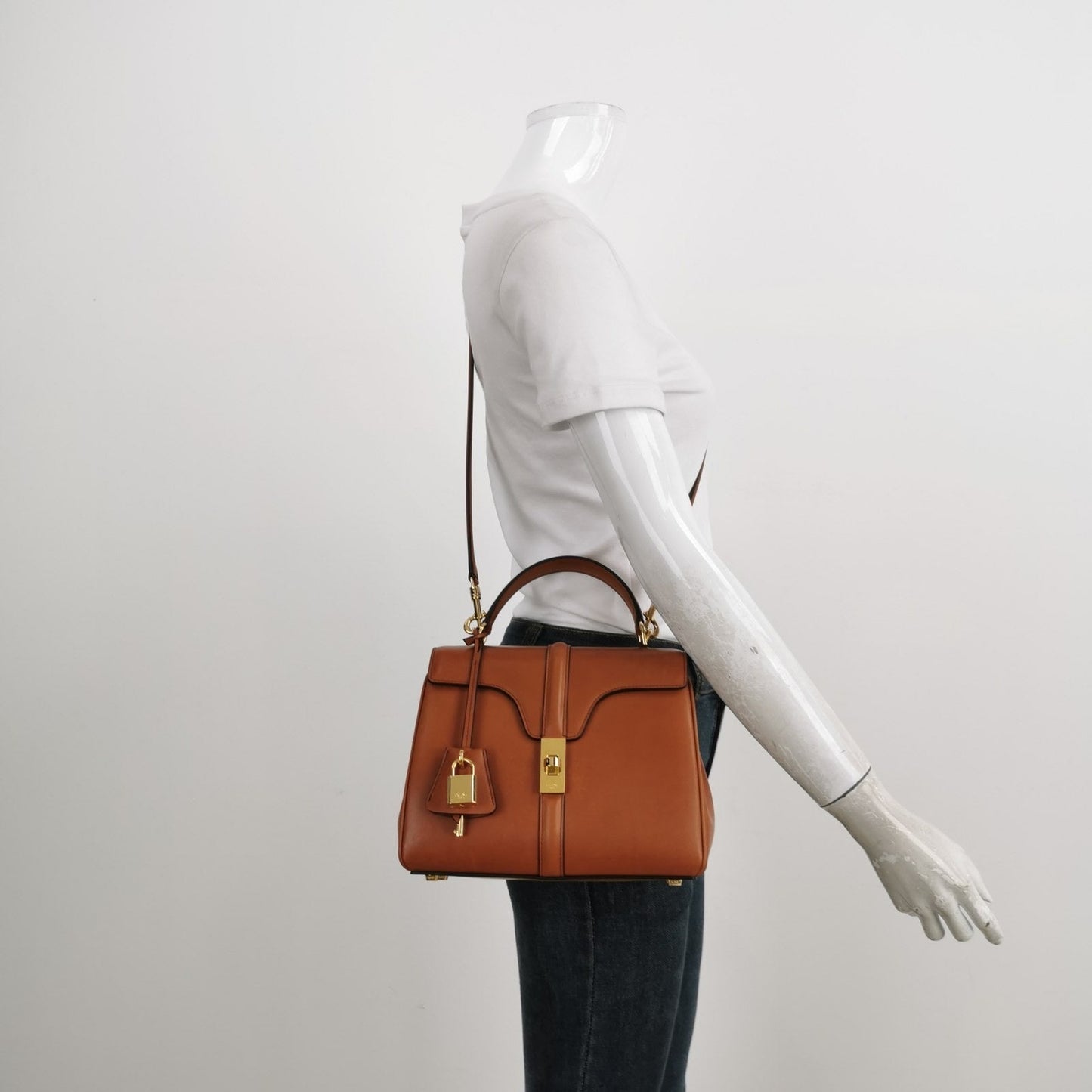 Celine Bag Caramel Natural Smooth Calfskin Leather Tan Travel Bag Calfskin Leather