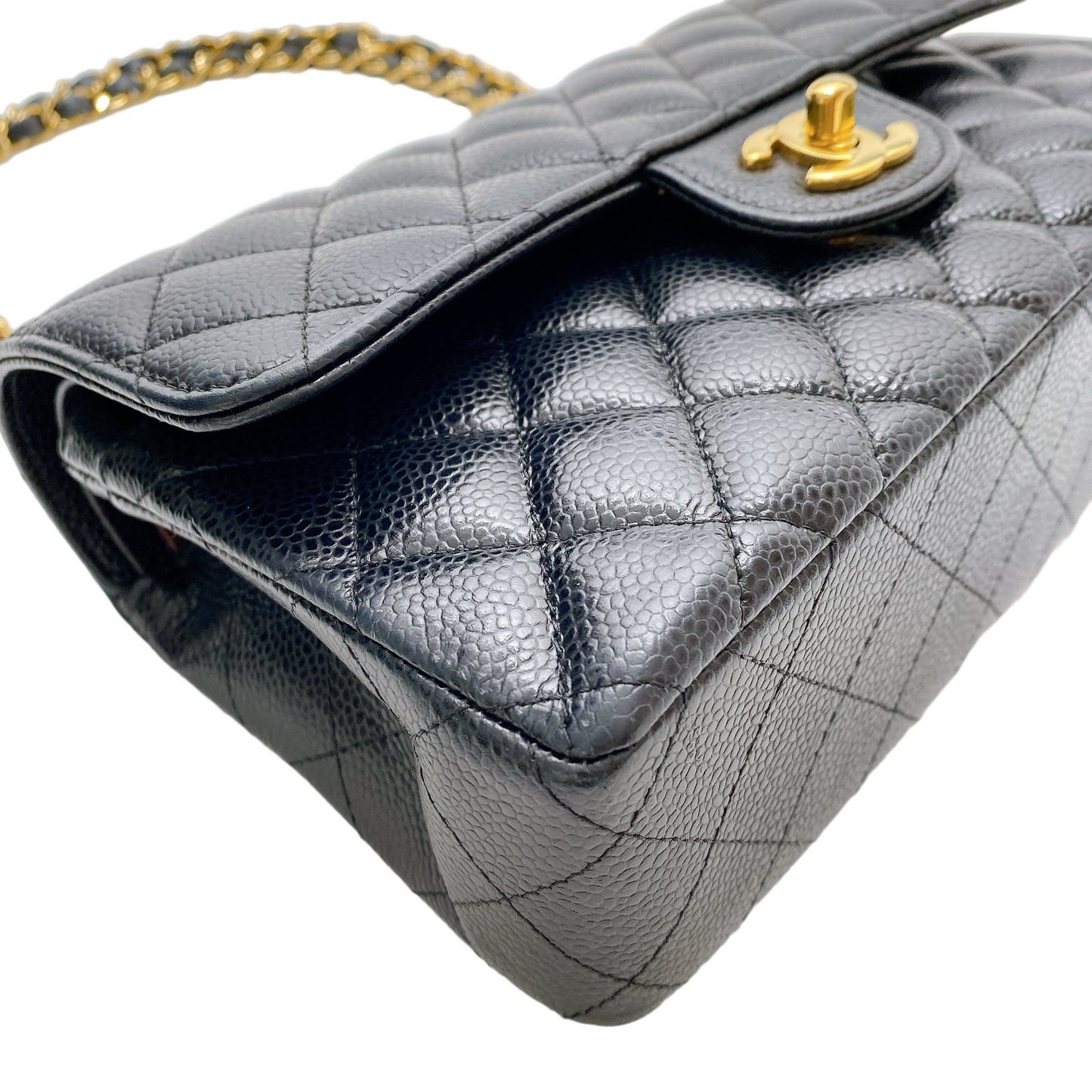 Chanel CF SMALL CAVIAR IN GHW Accessory