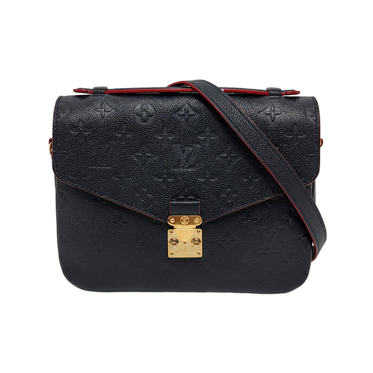 Louis Vuitton Pochette Métis Navy Monogram Empreinte Leather Metis Clutch Bag Navy 2