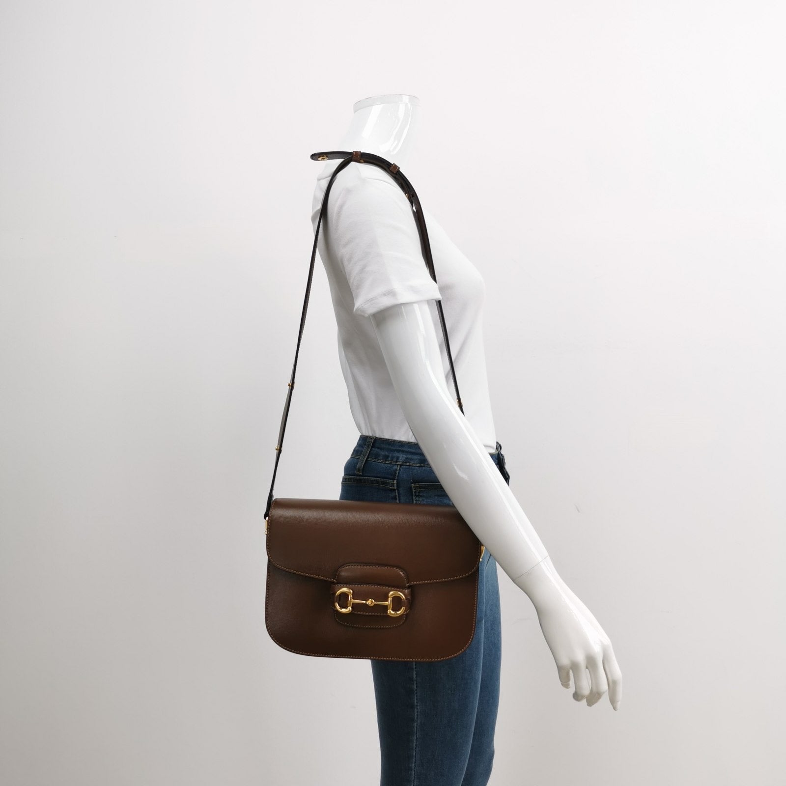 Gucci Horsebit Caramel Leather Brown Small Shoulder Bag Leather 3