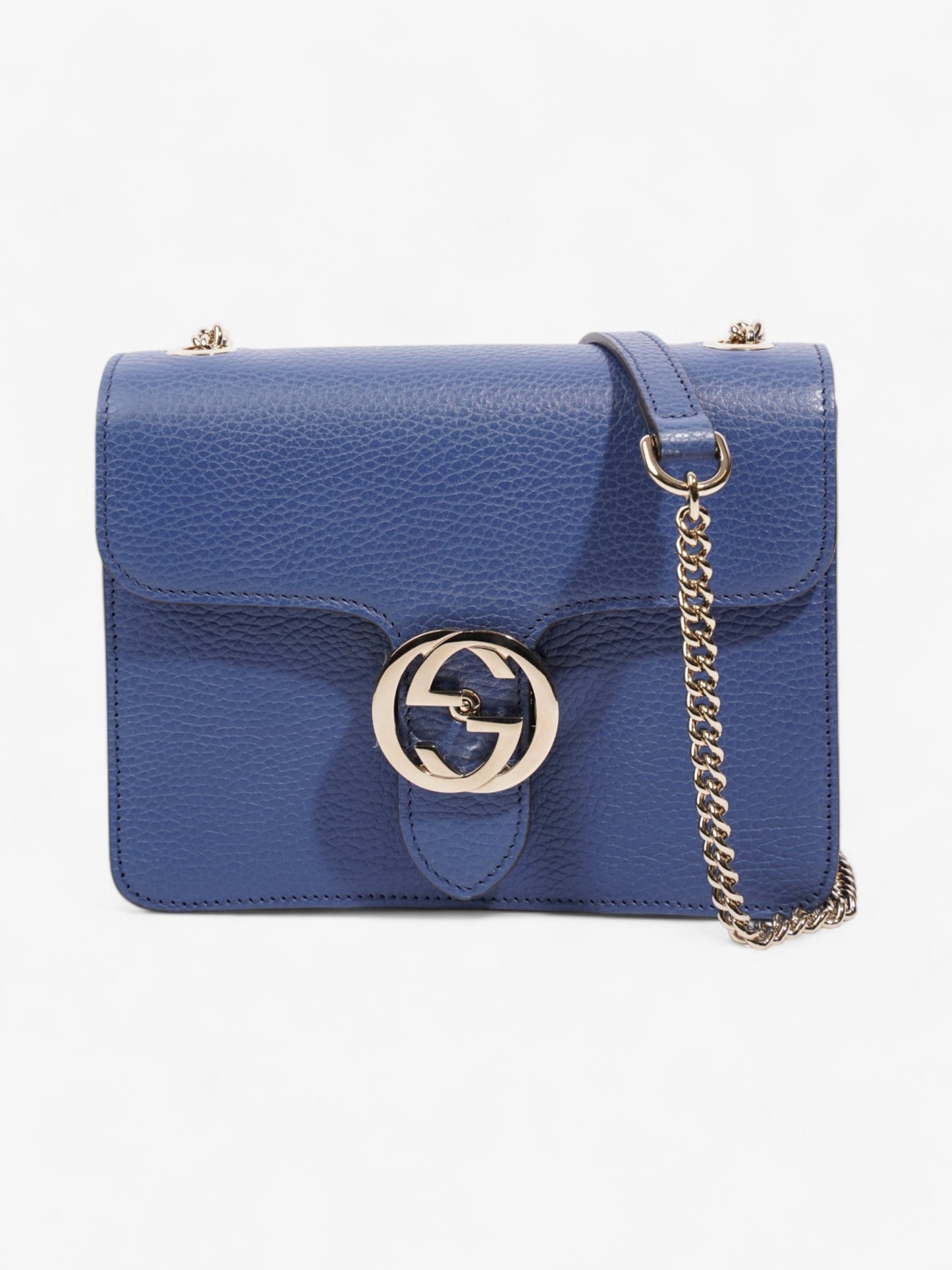 Gucci Dollar Interlocking Caspian Calfskin Crossbody Bag Leather Small