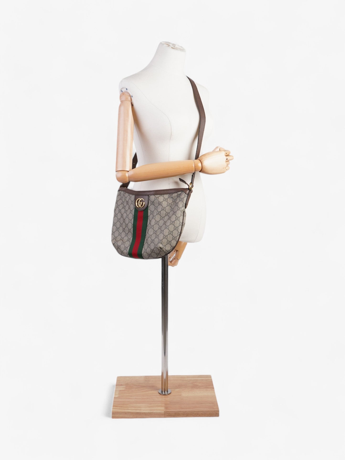 Gucci Ophidia Supreme Small Crossbody Bag Canvas Red