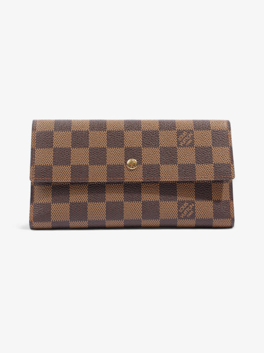 Louis Vuitton Sarah Long Ebene GM Canvas Damier Wallet Case
