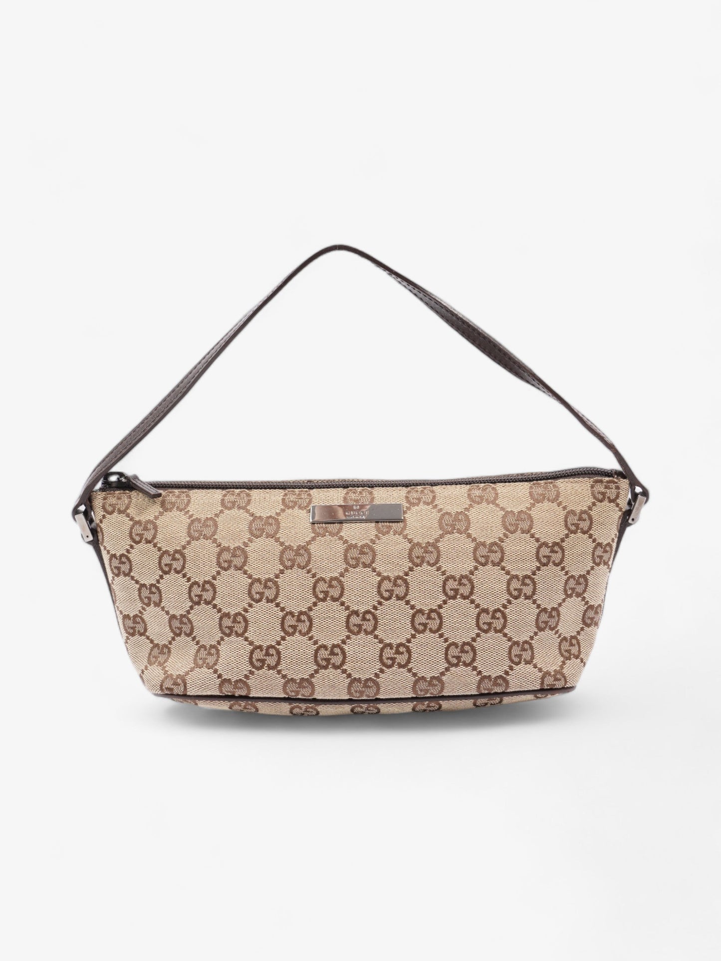 Gucci Boat Pochette And Ebony Supreme Shoulder Bag Canvas Beige