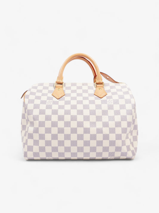 Louis Vuitton Speedy Azur Coated 30 Canvas Coated Canvas Damier Apparel Coated Canvas