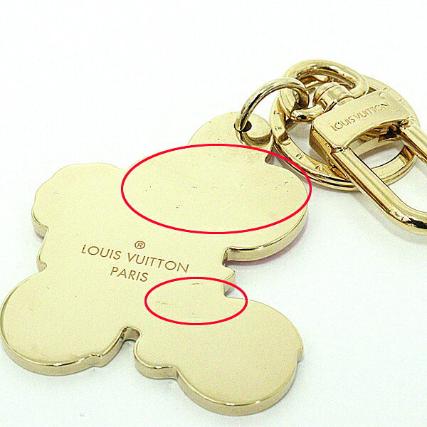 Louis Vuitton charm M00871 Plated Enamel Charm Gold Multicolor Key Chain
