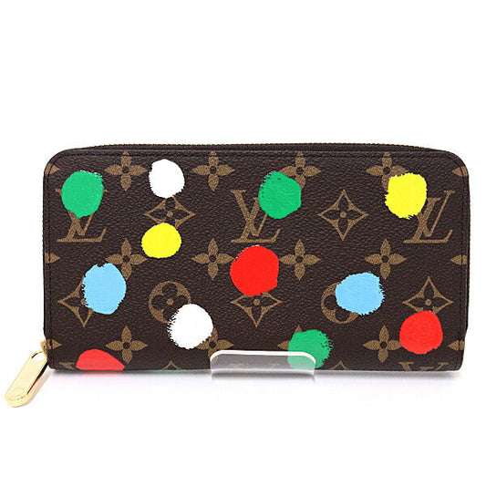 Louis Vuitton Long Purse M81864 GoldMetal painted Monogram Canvas Brown Multicolor Wallet Case