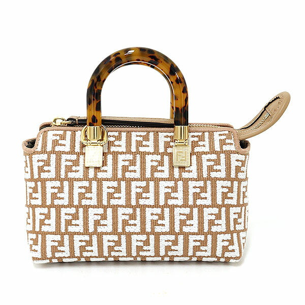 Fendi Handbag 8Bs067 Fabric By The Way Beige Mini Travel Bag