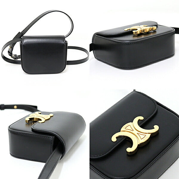 Shoulder Bag Triomphe Leather Black