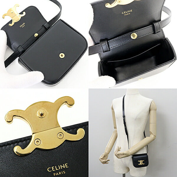 Shoulder Bag Triomphe Leather Black
