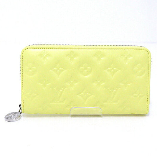 Louis Vuitton Long Purse M83104 Lamb yellow Leather Wallet Case