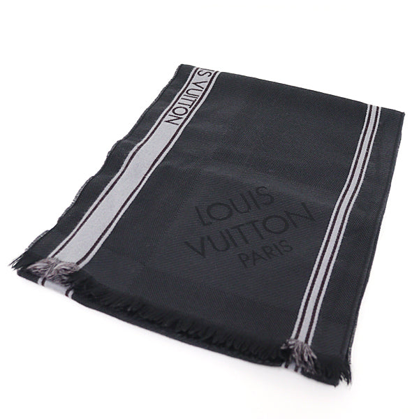 Louis Vuitton Scarf M72685 Dark Scarf Echarpe Wool Gray Apparel