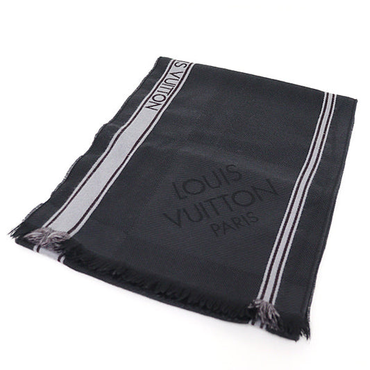 Louis Vuitton Scarf M72685 Dark Scarf Echarpe Wool Gray Apparel