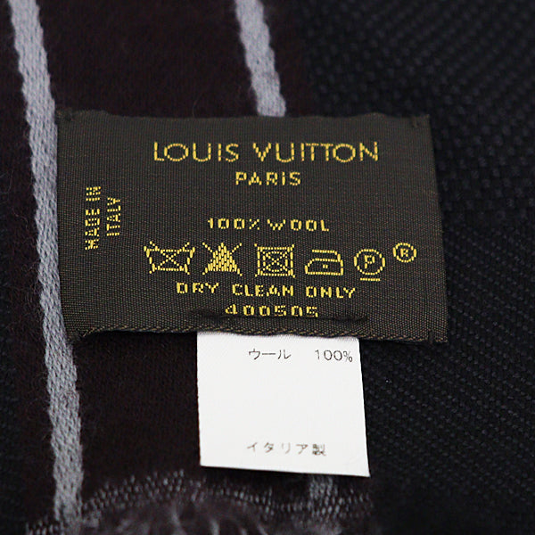 Louis Vuitton Scarf M72685 Dark Scarf Echarpe Wool Gray Apparel