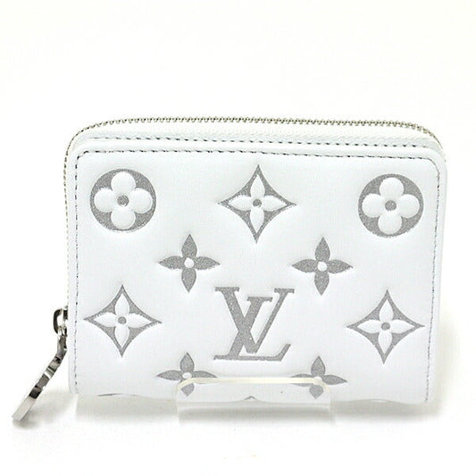 Louis Vuitton Bifold M12153 Lamb Folded Portefeuille Leather White Wallet Case