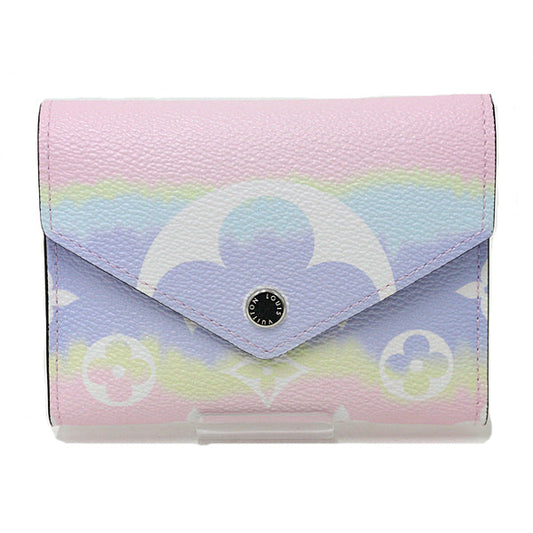 Louis Vuitton Tri-fold M69113 pastel Compact Escale Monogram Canvas Wallet Case