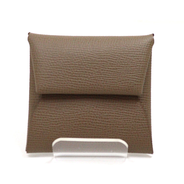 Coin Case Coin Case Bastia Epsom Etoupe Leather Brown Travel Bag