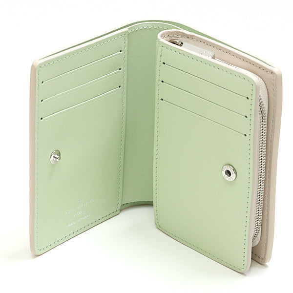 Louis Vuitton Bifold M83075 Folded Portefeuille Clare Leather Beige Wallet Case