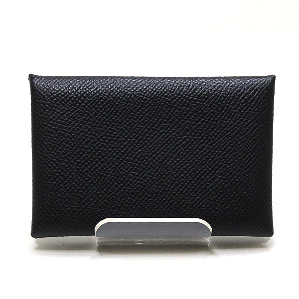 Card Case Epsom Calvi Handbag Black Travel Bag